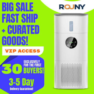 2-in-1 Air Purifier with Humidifier Combo for Home Allergies and Pets Hair, Smokers in Bedroom, H13 True HEPA Filter, White