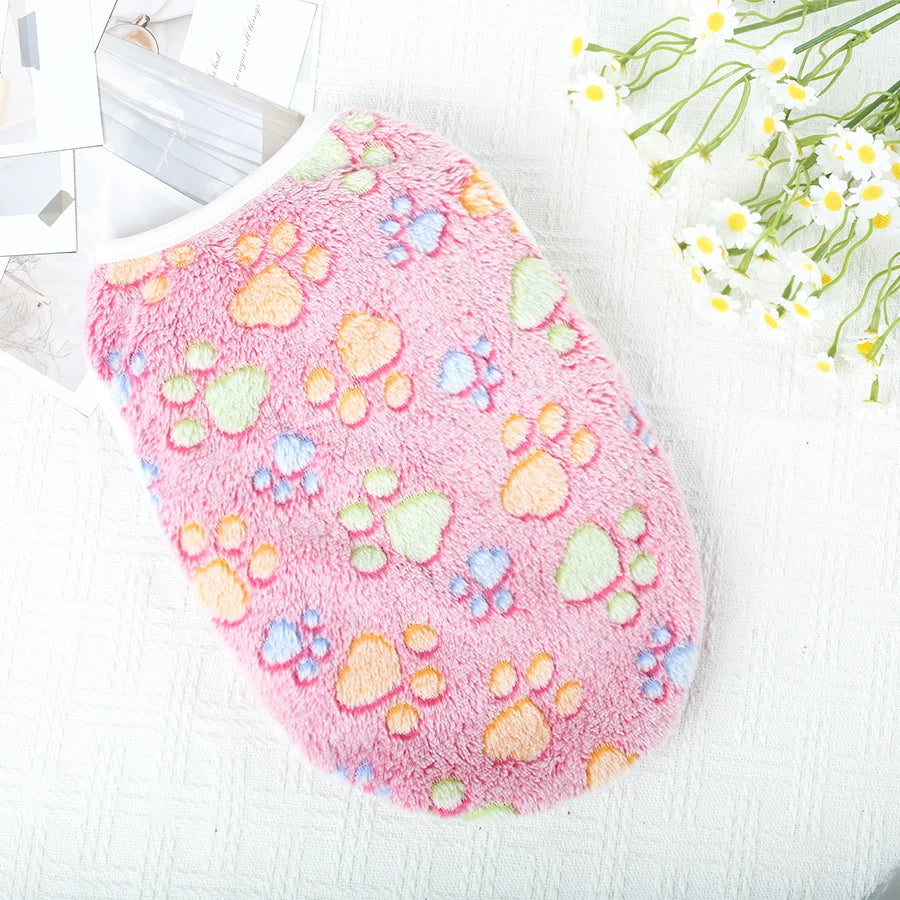 Small Dog Sweater, Flannel Christmas Vest for Chihuahua Yorkshire, Winter Warm Pullover Clothing