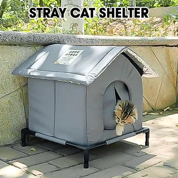Waterproof Outdoor Pet House Thickened Cat Nest Four Seasons Universal Pet House Home Foldable Washable For Small Pet Supplies