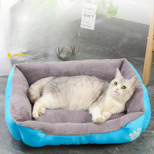 Soft PP Cotton Nest Dog Basket Mat Universal Waterproof Cat Bed Large Pet Cat and Dog Bed Warm Comfortable Dog House