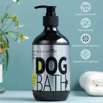 Pet Shampoo for Dogs Dry Skin amp Itch Relief Anti-flea Bath Wash Pet Shower Anti Ticks Cats Hair Care Cleaning Shower Gel Soap