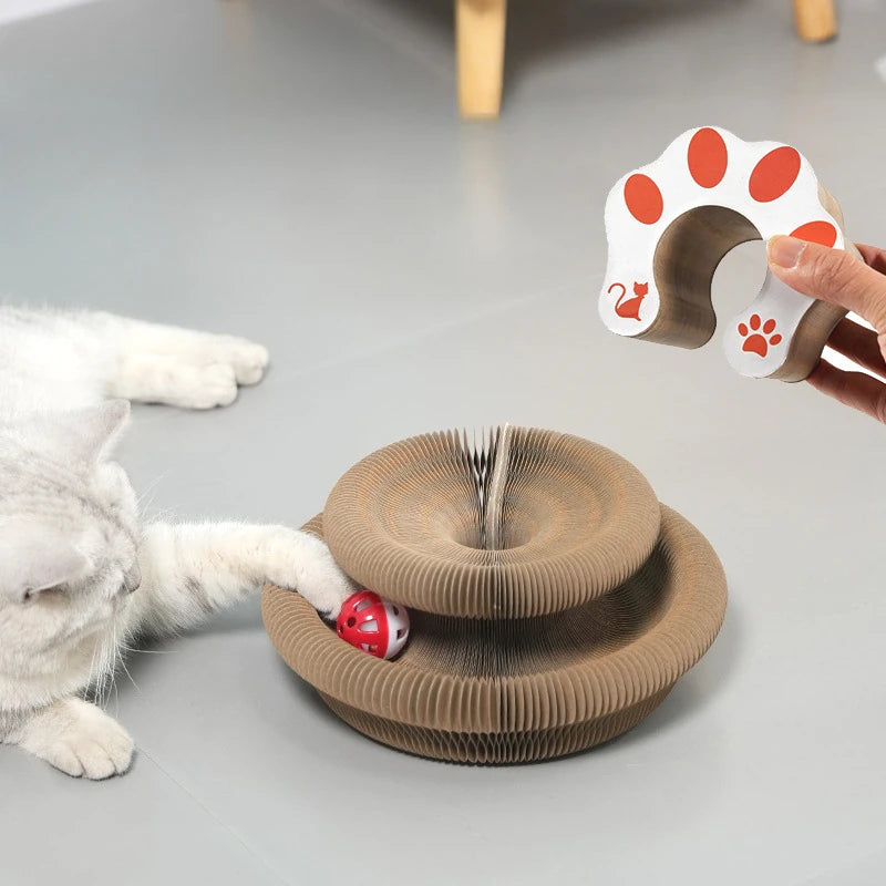 Cat Supplies Organ Cat Scratching Board Strong Magnetic Collapsible Self Hi Relief Cat Toy Magic