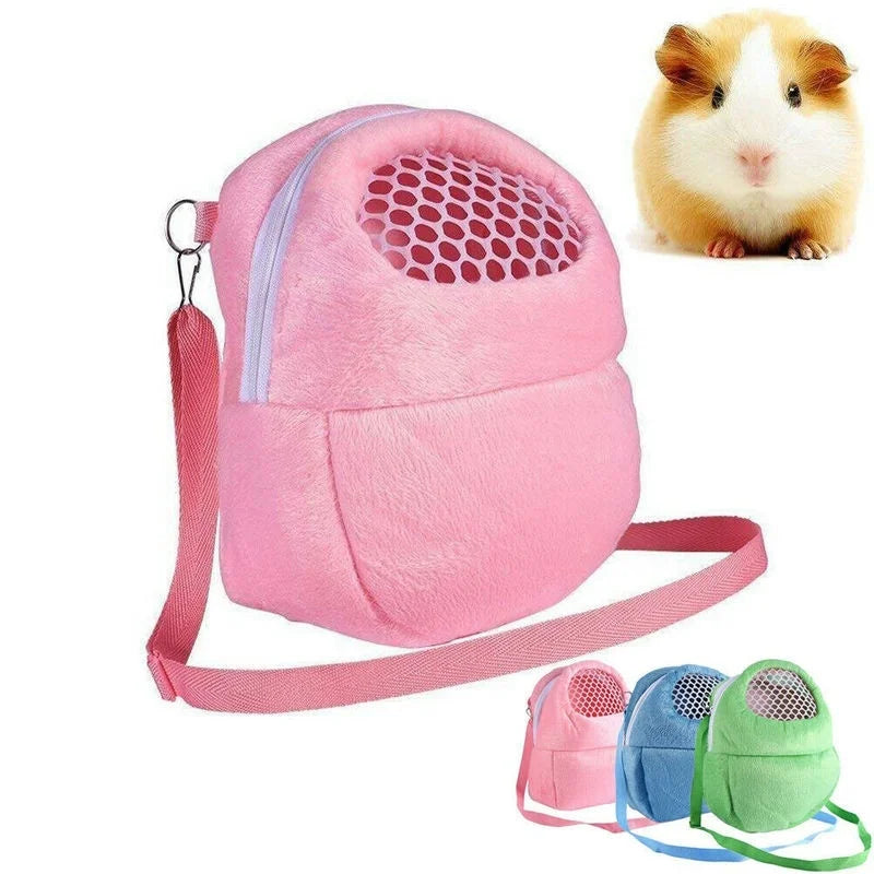 NEW Small Pet Carrier Rabbit Cage Hamster Chinchilla Travel Warm Bags Guinea Pig Carry Pouch Bag Breathable Pet Cage Rat Leash