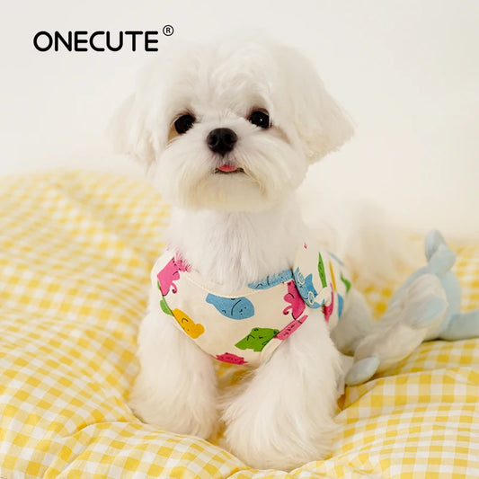 Autumn summer Pet clothing summer thin Teddy bixiong Bomei Chenery  small puppy short pet sling pet vest