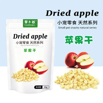 Dried apple 60g rabbit dried fruit snack hamster chinchilla guinea pig prevention constipation dehydrated dried apple