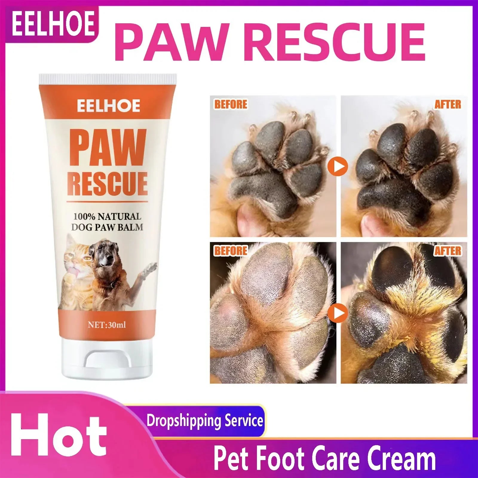 Pet Foot Care Cream Animal Cat and Dog Paw Special Foot Care Foot Pad Protection Care Cream