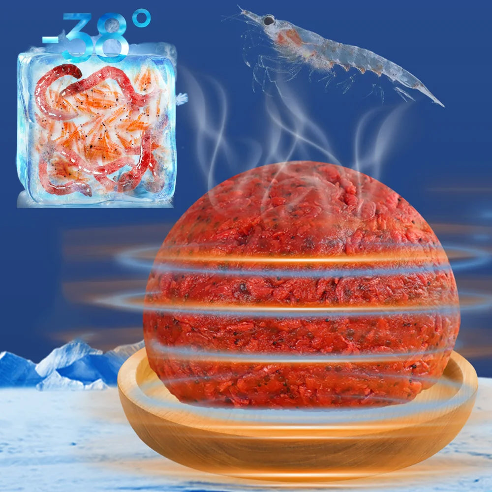 500g Krill  Red Worm Extract Fishing Attractant Extreme Fishy Aroma Sticky Hook Tech For Carp Food Grade Groundbait Additive