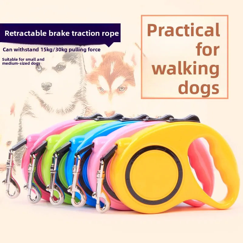 Dog automatic retractable leash with VIP teddy dog chain, dog walking rope, cat rope, cat chain, dog leash