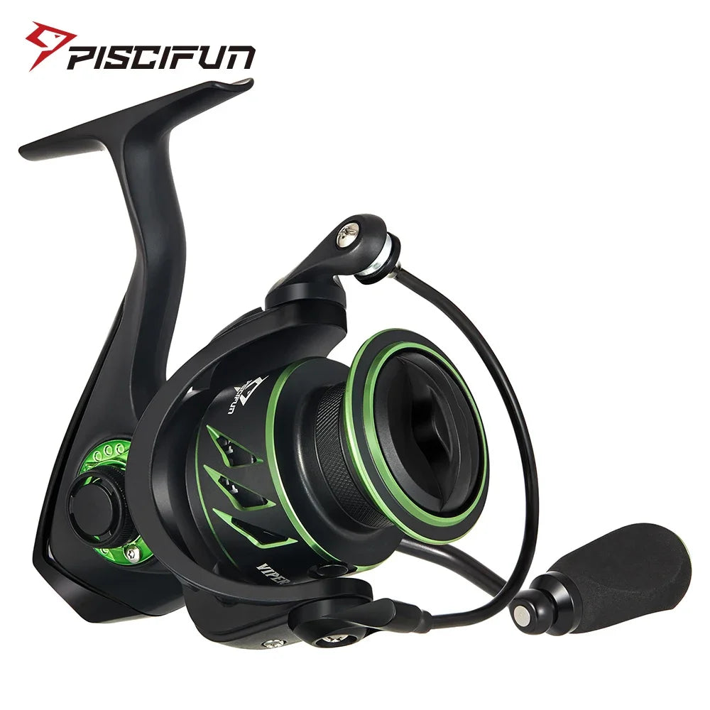 Piscifun Viper X Spinning Fishing Reel 4-15KG Max Drag  5.2:1/6.2:1 High Speed 10+1BB Smooth and Fast Ultra-Light Fishing Reels