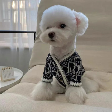 Thermal Knitting Cardigan for Dogs and Cats, Small Dog Clothes, Pet Clothes, Autumn and Winter