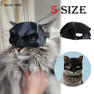 Halloween Black Bat Cat Avenger Mask Cosplay Hat Cat Funny Toys Cool  Superhero Cat Masks Pet Supplies Photos Props