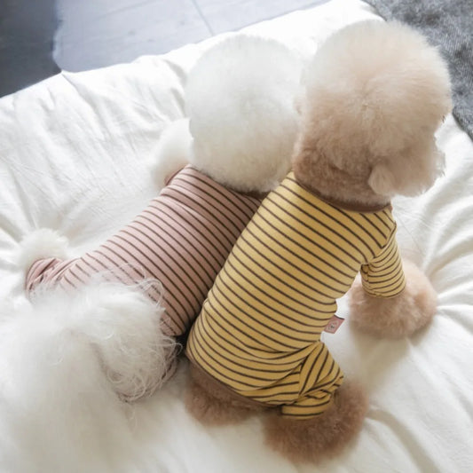 Pet Autumn Winter Warm Four Legged Bodysuit Home Four Legged Pants Pet Clothing Cat and Dog Clothing Teddy Puppy Clothes