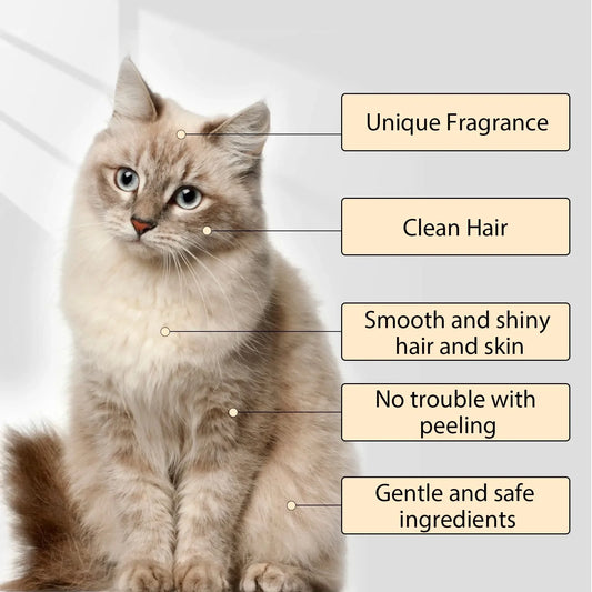 ﻿ 300ML Pet Shampoo Cat Dog Hair Softening Shower Gel Anti Mite Moisturizing Itchy Cleans Hair Remove Dirt Odor Pet supplies