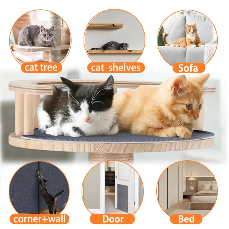 Anti Cat Scratch Sofa Cats Scratch Board Sofa Protection Paws Sharpen Trimmable Self-adhesive Carpet Cats Scratch Board Cat Toys