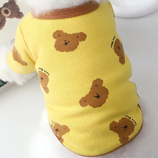 Pet Dog Autumn/Winter Bear Base Coat Autumn/Winter Small Dog Home Clothing Dogs Hoodie Autumn Hoodie Base Puppy Clothes