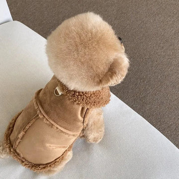 Pet Autumn And Winter Clothing Classic Solid Dog Vests Fleece Warm Pet Dog Clothes For Small Medium Dogs Jackets Puppy Clothing