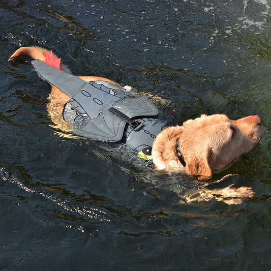 Summer Dog Swimsuit Canine Life Jacket Golden Retriever Labrador Swimwear