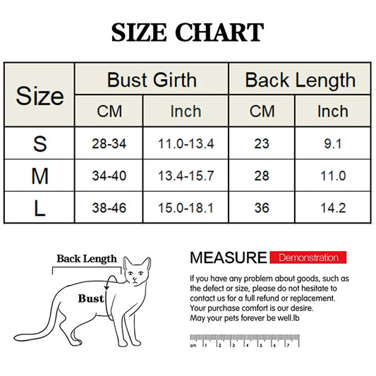 Cat Weaning Suit Anti-licking Recovery Clothes After Surgery Soft Puppy Kitten Jumpsuit Cat Sterilization Suit Pet Vest Clothing