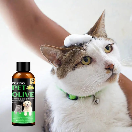 Cat Dog Pet Shampoo Flea Killer Hair Softening Relieve Itching Deodorizing Odor Eliminating Moisturizing Long Lasting Cleaning