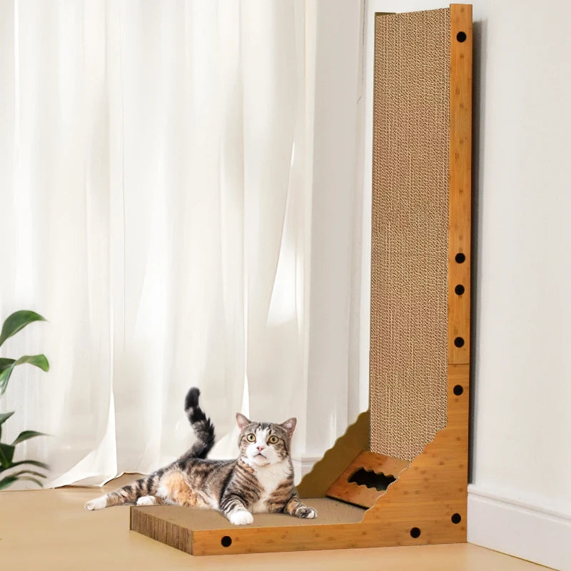 Cat scratching board vertical scratching post duarable cat scratcher high quality Corrugated cardboard Cat Scratching pad