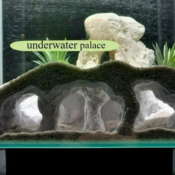 Fish Tank Underwater Palace Hiding Cave for Fish Shrimp Reptiles Shelter, Landscaping Ornaments 3D Printed Aquarium Decorations