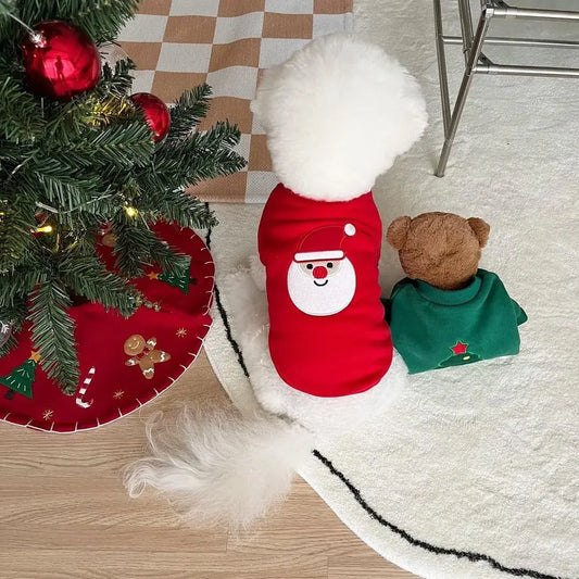 Autumn and Winter New Products Christmas Edition Plush Pet Hoodie Teddy Bear Dog Cat Small Dog Clothes hoodie for small dogs