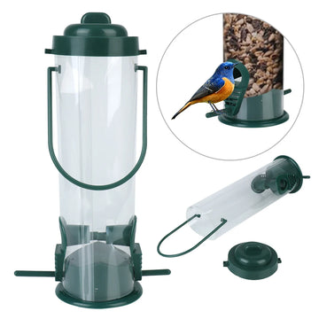 Bird Feeder Outdoor Decoration Wild Bird Seed Feeder Bird Feeding Tool Bird Tableware Hanging Garden Paddock