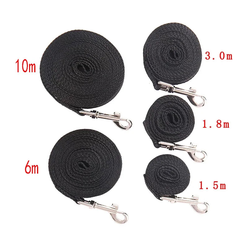 10m 15m Big Dog Leash for Small Large Dogs Outdoor Hiking Puppy Solid Nylon Traction Rope Golden Retriever Labrador Pet Supplies