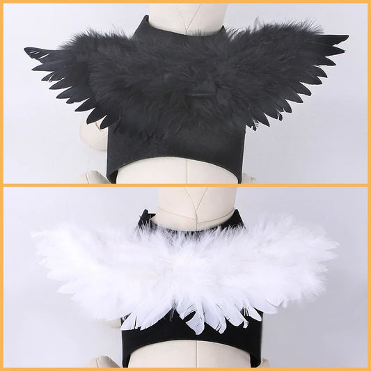 Pet Feather Wings Chest Back Halloween Creative Cat Dog Small Dog Transformation Clothing Christmas New Product Cat Accessories