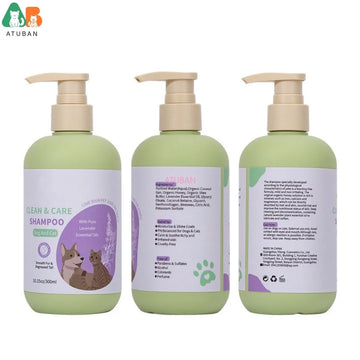 ATUBAN Dog Shampoo and Conditioner,Hypoallergenic Dog Shampoo for Smelly Dogs,Probiotic Pet Shampoo for Dogs,Royal Lavender