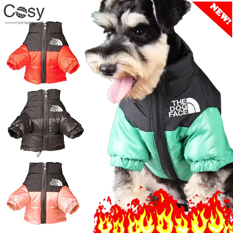 Large Winter Pet Dog Clothes Down Jacket for Dog Winter Clothes for Small Medium Dogs Warm Thick Vest French Bulldog Puppy Coats