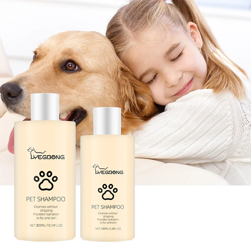 ﻿ 300ML Pet Shampoo Cat Dog Hair Softening Shower Gel Anti Mite Moisturizing Itchy Cleans Hair Remove Dirt Odor Pet supplies