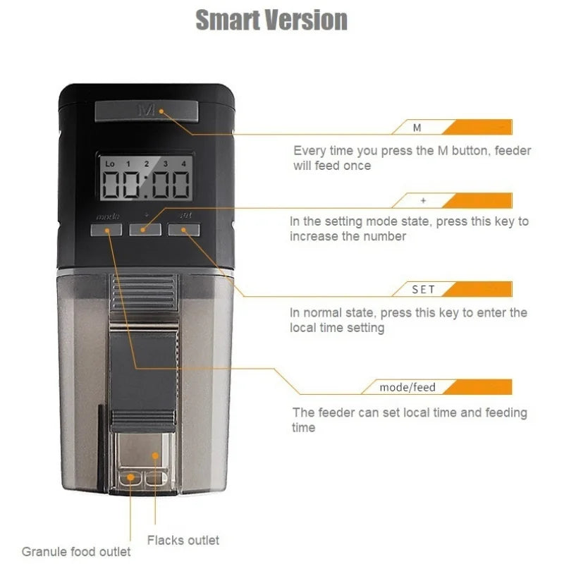 Ilonda Automat WiFi Fishing Feeder Aquarium Smart Turtle Shrimp Plant Tank KOI Food Dispenser Products Accessory Control Tools