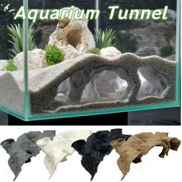 Funny 3D Printing Fish Tank Underground Cave Rest Safe Feeding Breeding House Fish Hideout Stones House Aqaurium Decorations