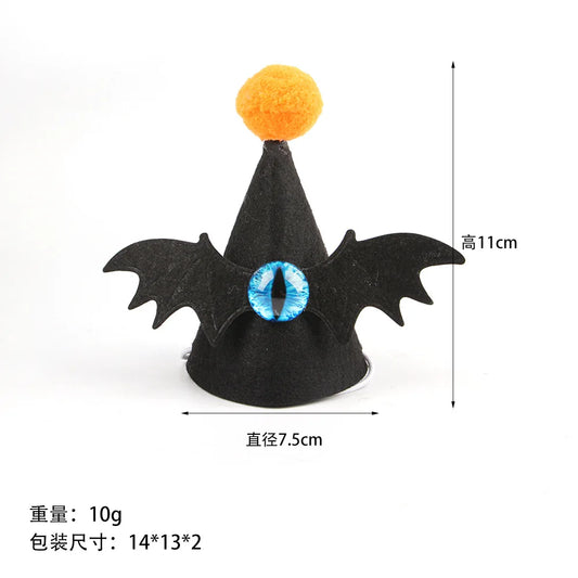 Halloween Party Pet Hat Creative Bat Wings Cat Hat Atmosphere Pet Headwear