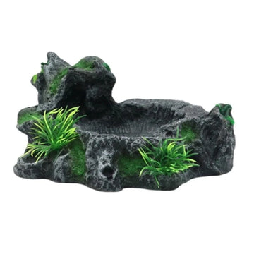 91AD Reptiles Water Rock Bowls Reptiles Feeders Drinker Water Dispenser
