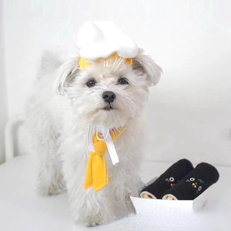 Pet Cooking King Hat Chef Hat Set Cat Dog Transformation Dress Cute Photo Decoration Hat Dog Costume Dog Hat Pet Accessories